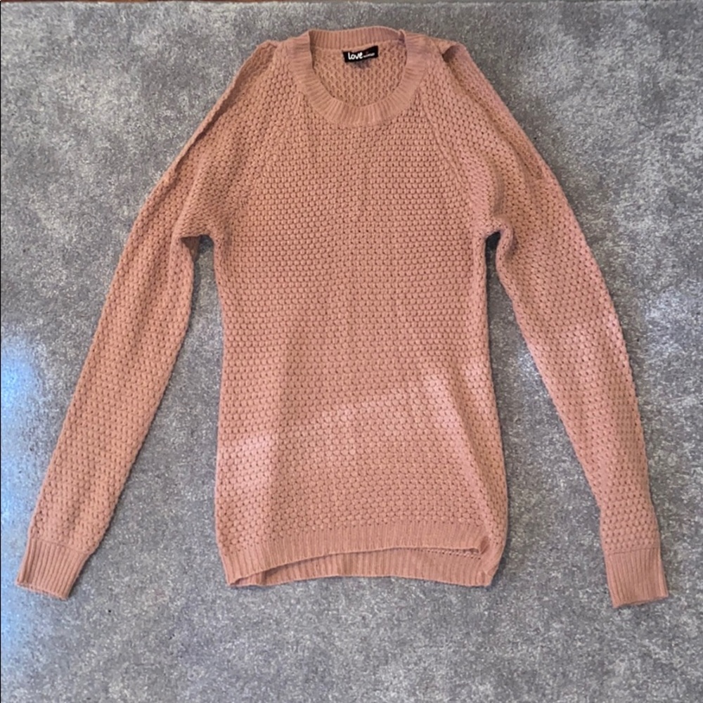 A knitted sweater